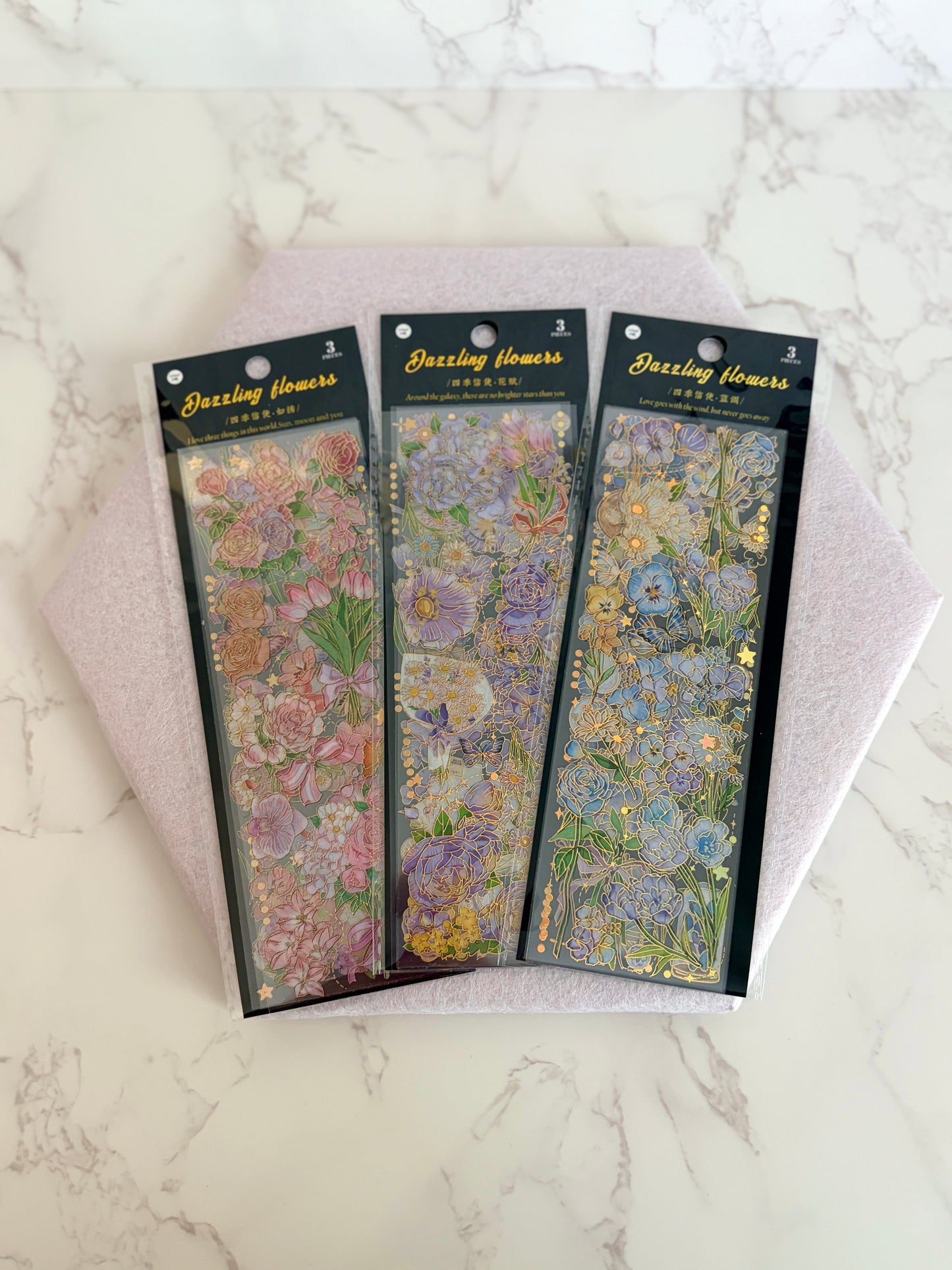 3 Sheet Floral Collection